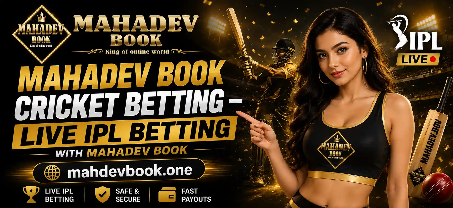 Cricket Betting Banner By mahdevbook.one