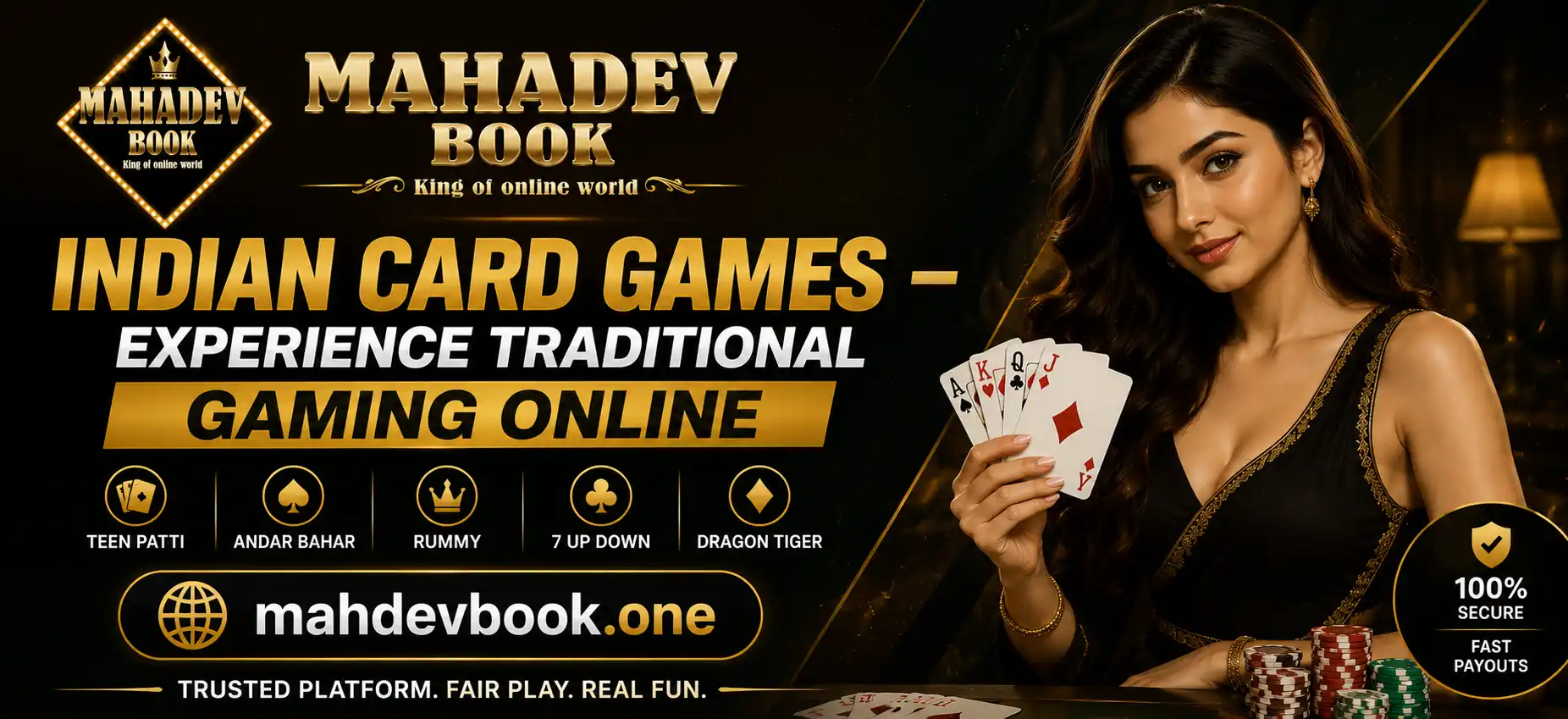 Indian Card Games Banner by mahdevbook.one