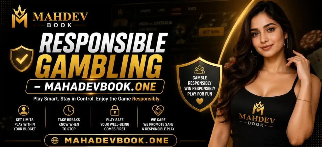 Responsible gambling banner for mahdevbook.one