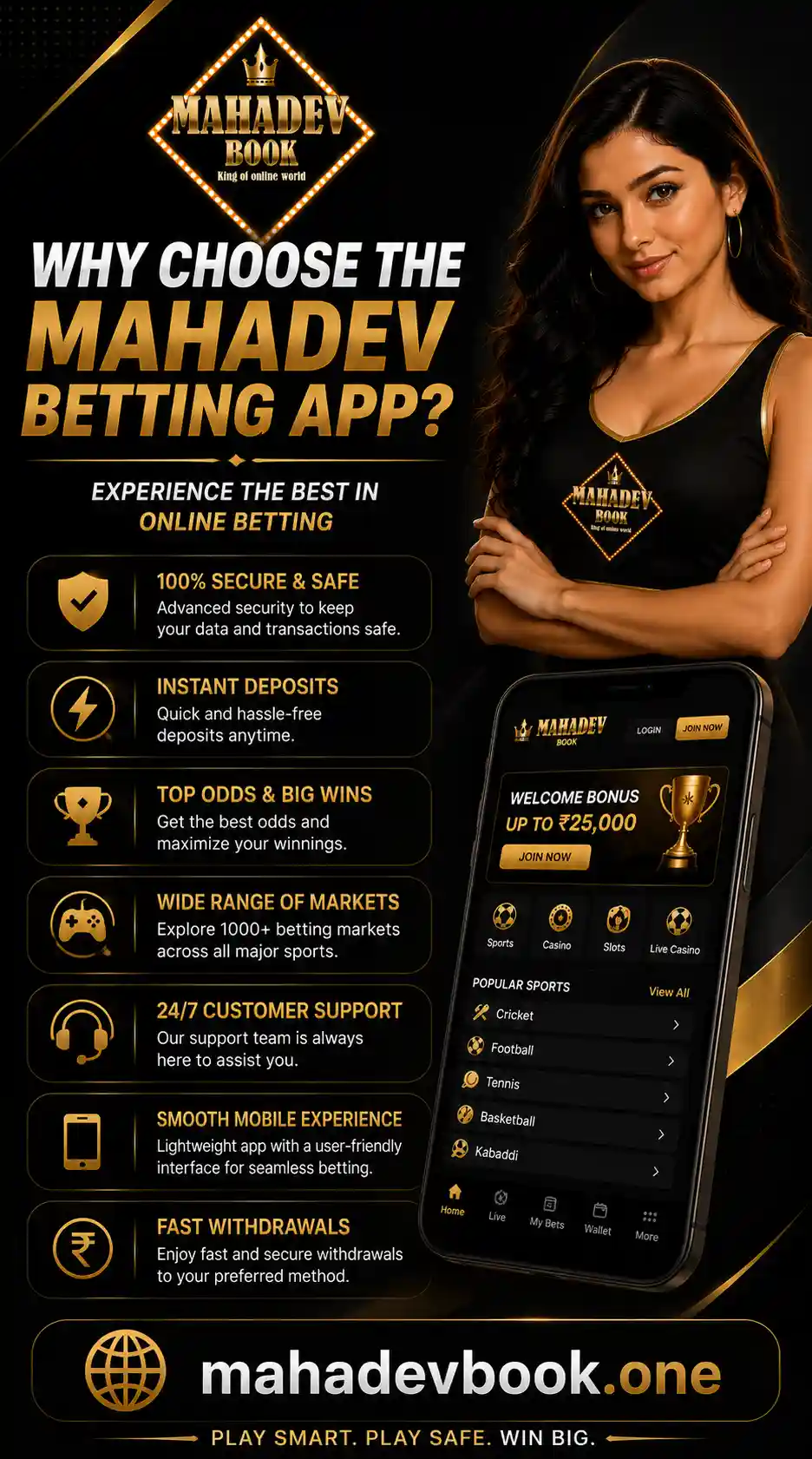 Why Choose the Mahadev Betting App Banner by Mahdevbook.one