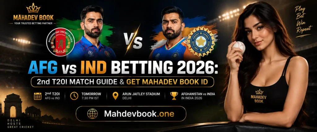 AFG vs IND 2nd T20 match Guide Banner by official11xplay.red