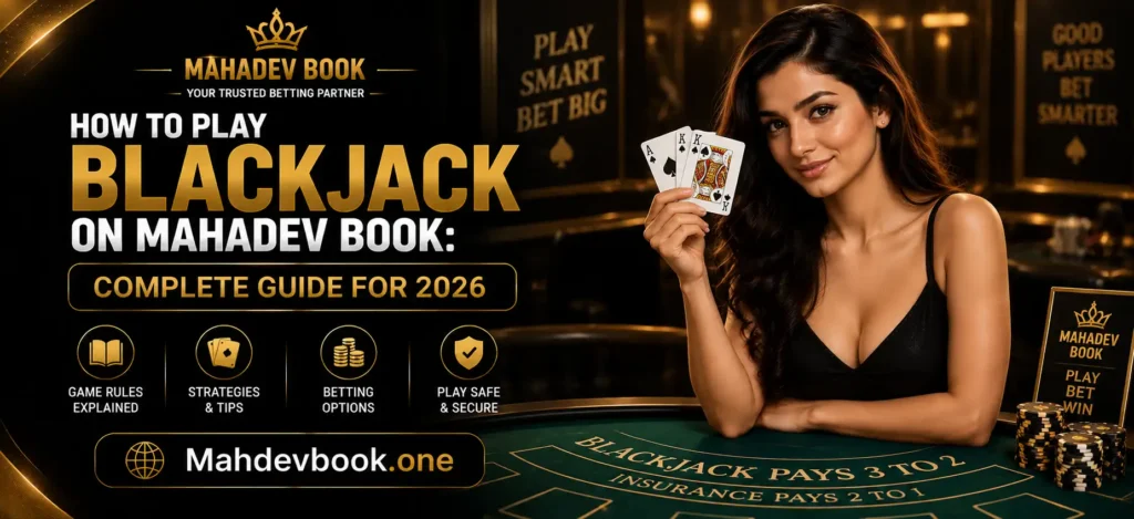 How to play Blackjack on Mahadev Book Guide Banner by Mahdevbook.one